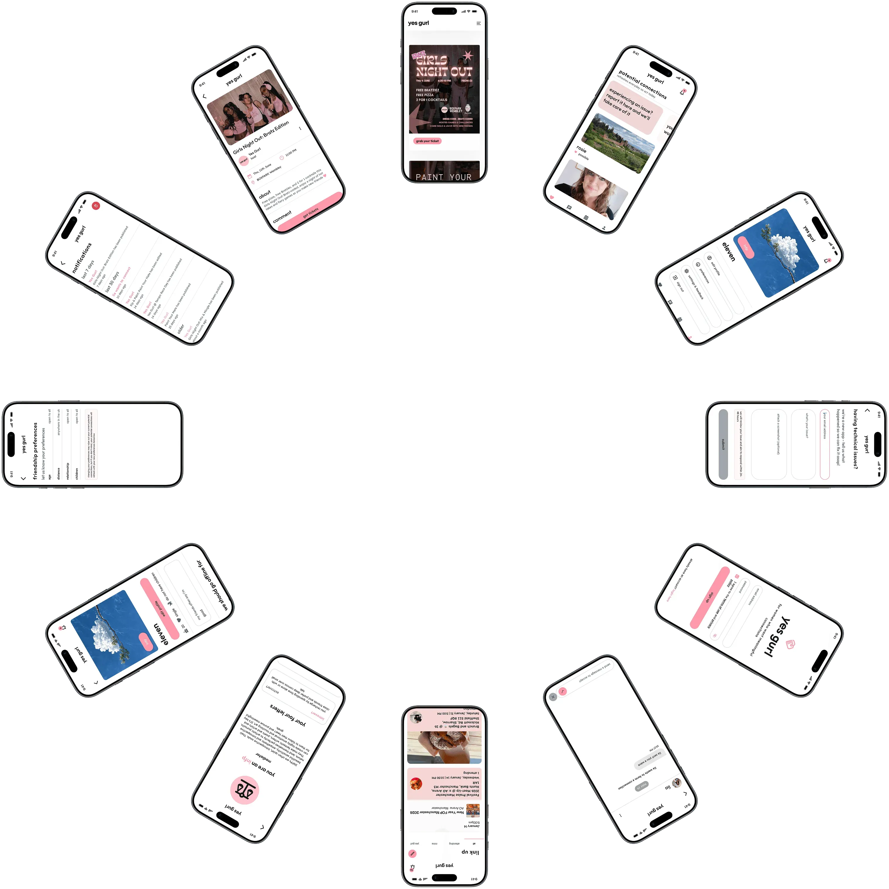 Project screenshots carousel