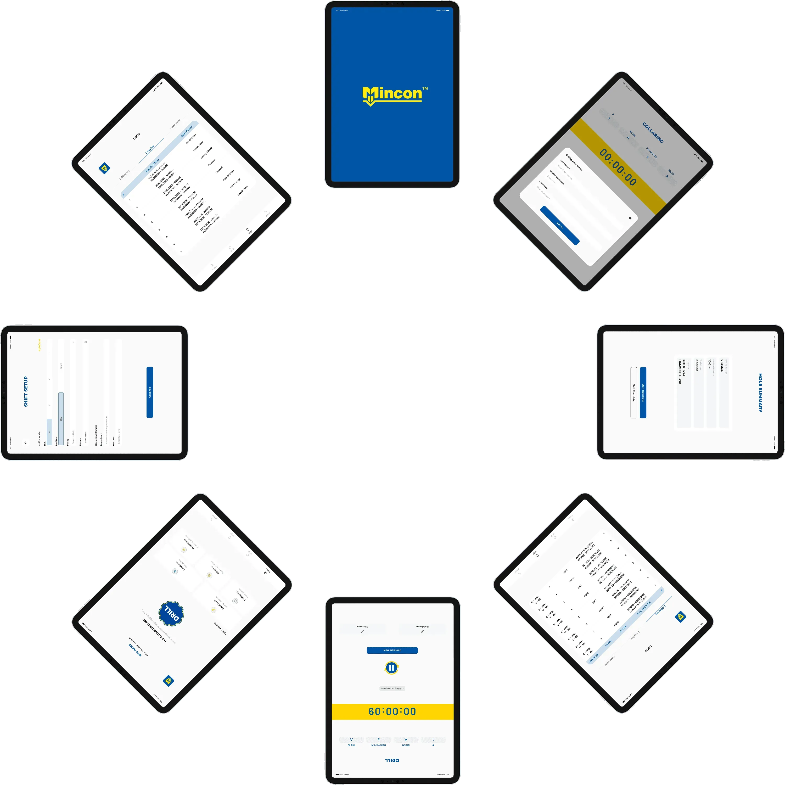 Project screenshots carousel