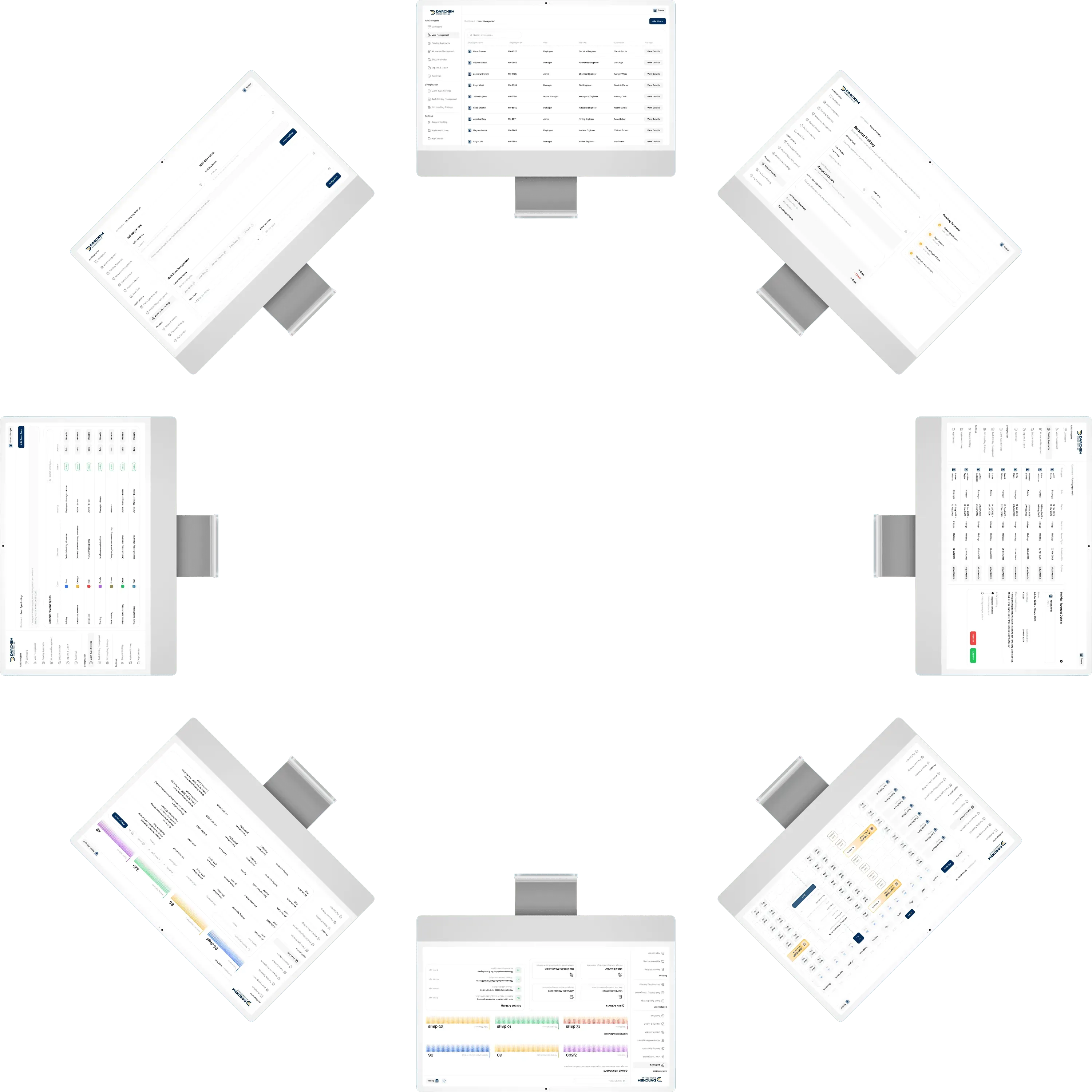 Project screenshots carousel