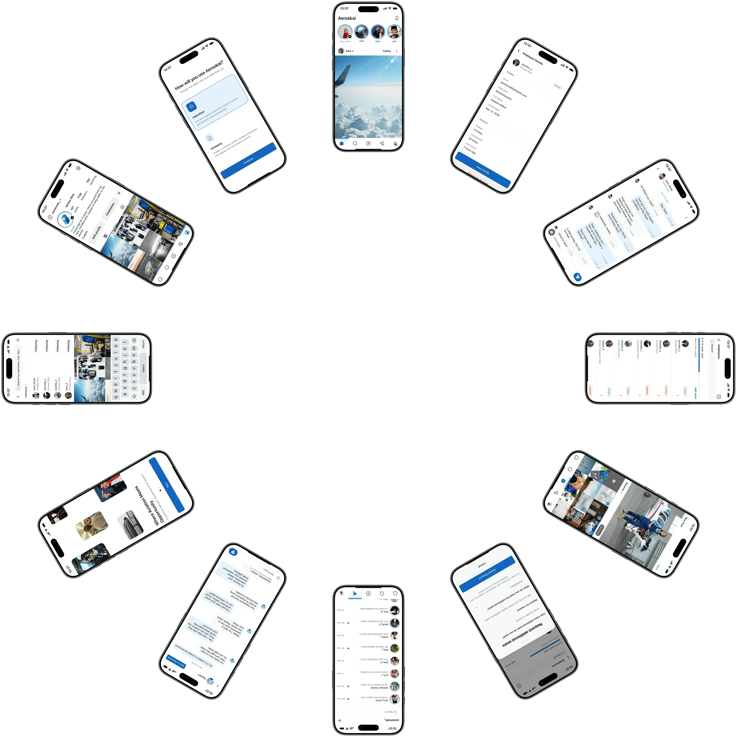 Project screenshots carousel
