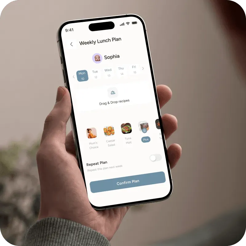 Mother User interface illustration