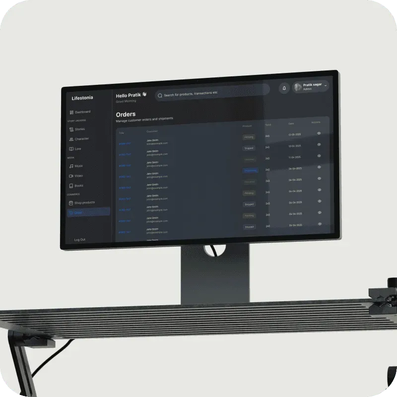 Admin interface illustration