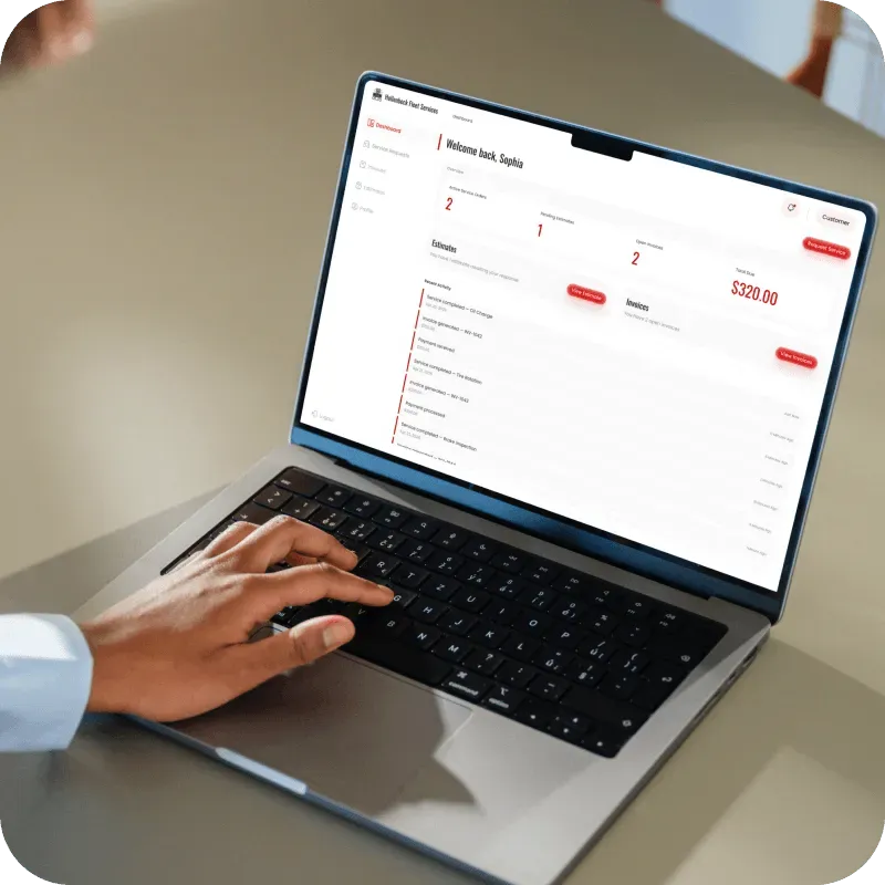 Customer interface illustration
