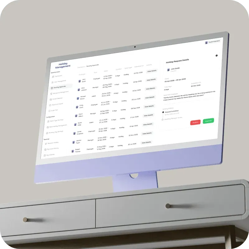 Superintendent interface illustration
