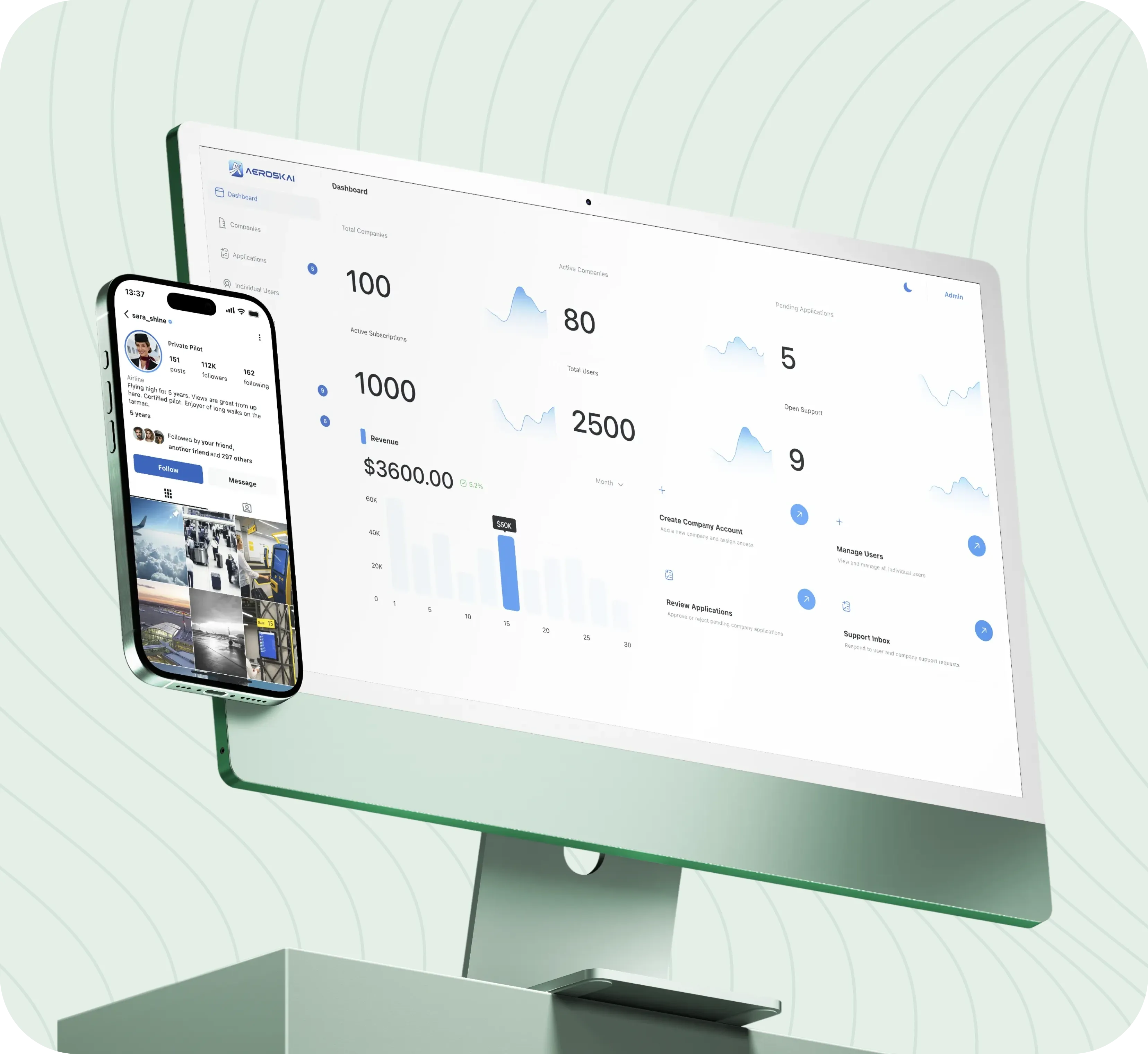 UI/UX Design mockup